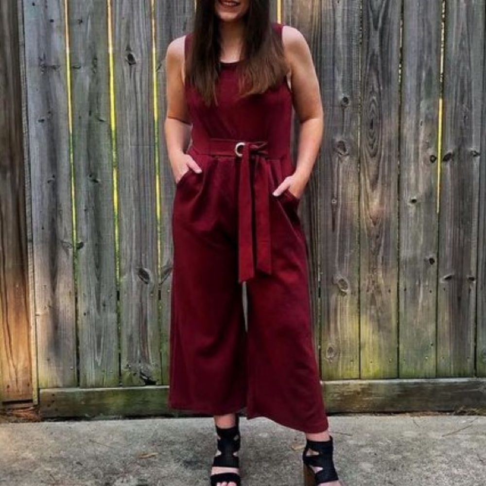 Burgundy Jumpsuit